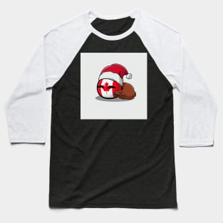 Canada Santa Christmas Baseball T-Shirt